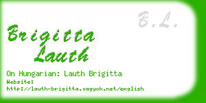 brigitta lauth business card